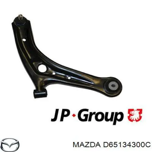 D65134300C Mazda barra oscilante, suspensión de ruedas delantera, inferior derecha