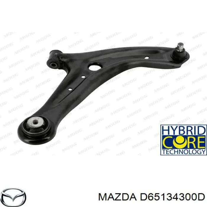 D65134300D Mazda barra oscilante, suspensión de ruedas delantera, inferior derecha