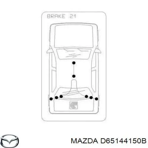  Cable de freno de mano delantero para Ford Fiesta 6 