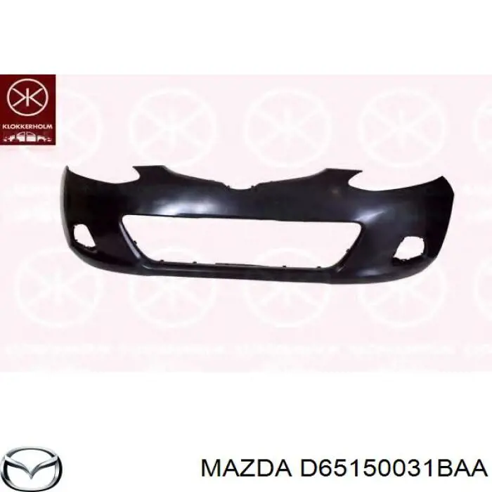 D65150031BAA Mazda parachoques delantero