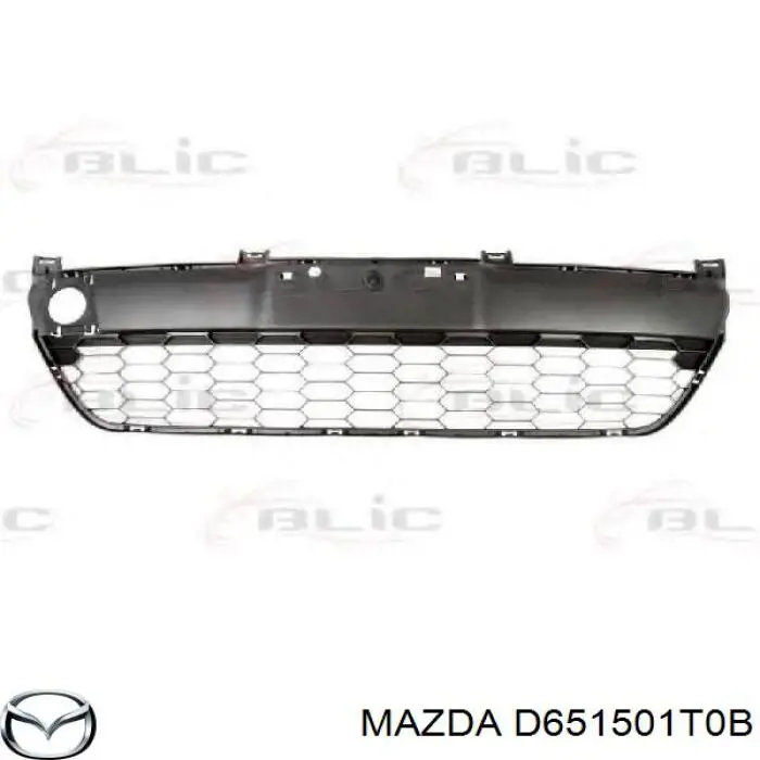  Rejilla de ventilación, parachoques trasero, central para Mazda 2 DE