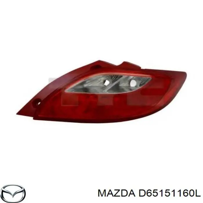 D65151160L Mazda piloto posterior izquierdo