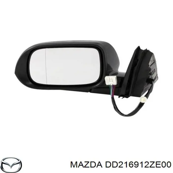  Espejo retrovisor derecho para Mazda 2 DY