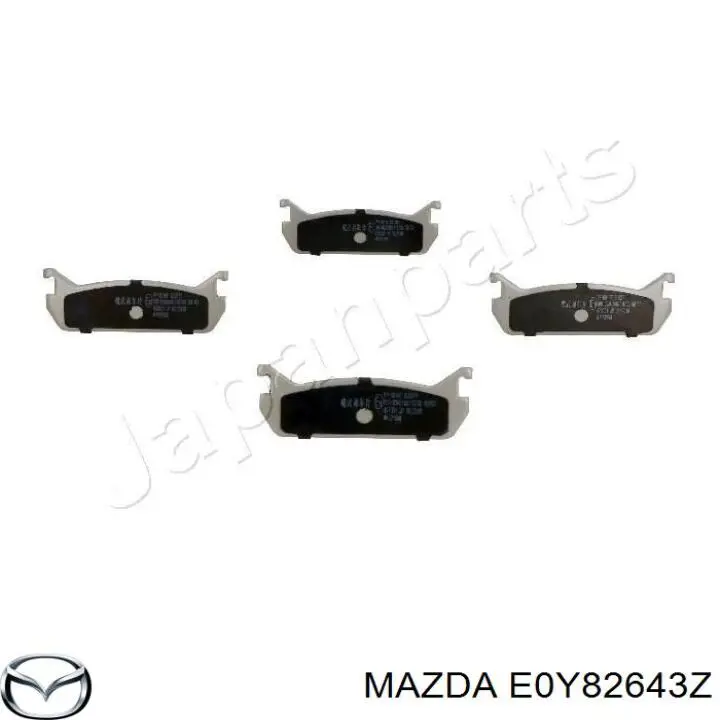 E0Y82643Z Mazda pastillas de freno traseras