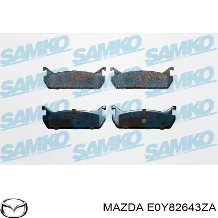 E0Y82643ZA Mazda pastillas de freno traseras