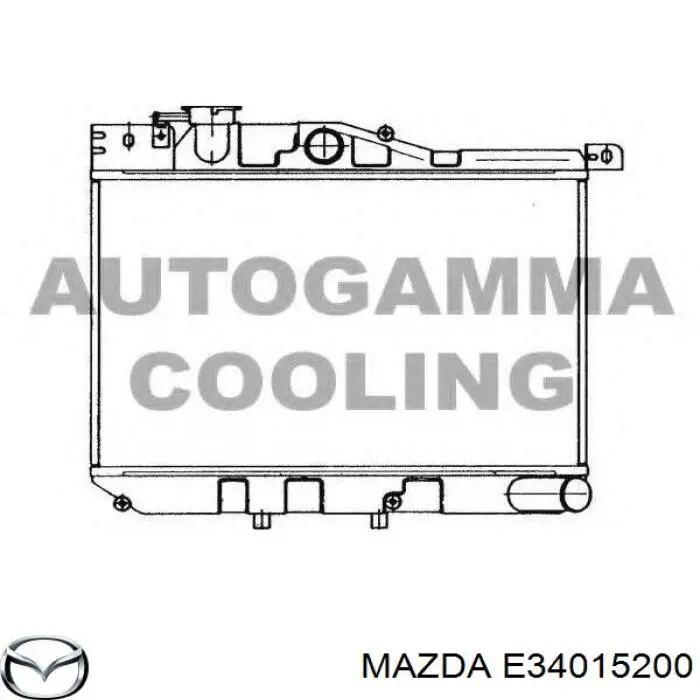 E34015200 Mazda radiador refrigeración del motor