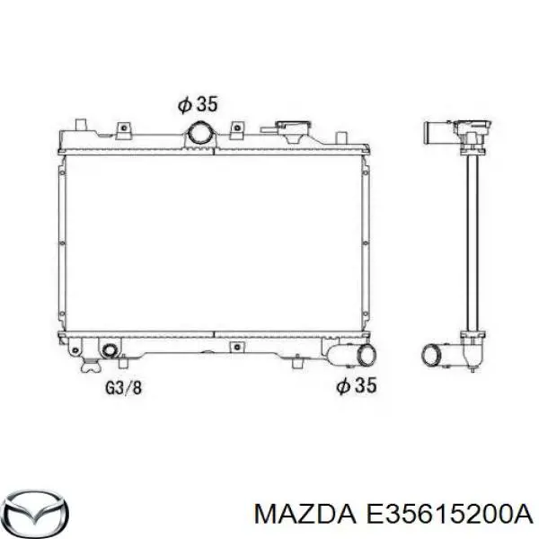 E35615200A Mazda radiador refrigeración del motor