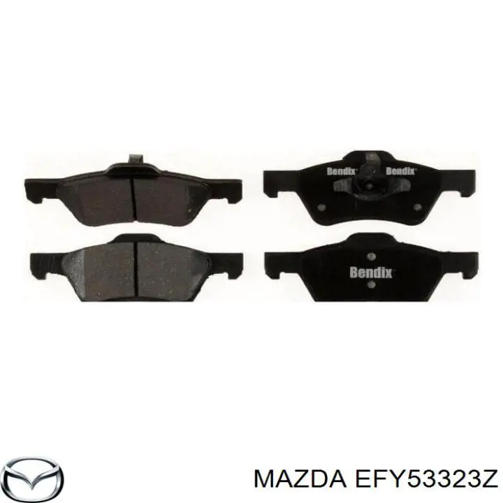 EFY53323Z Mazda pastillas de freno delanteras