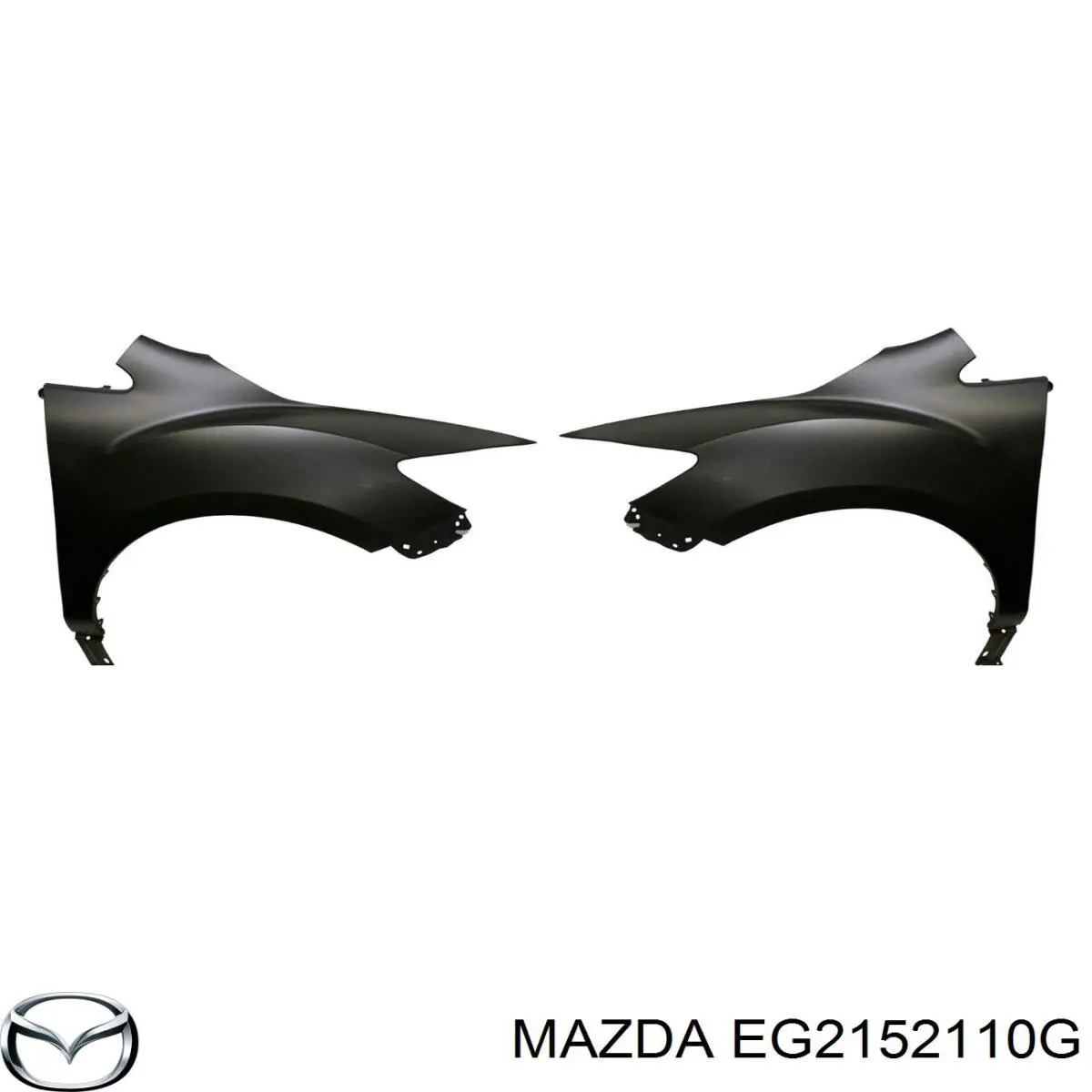 EG2152110G Mazda guardabarros delantero derecho