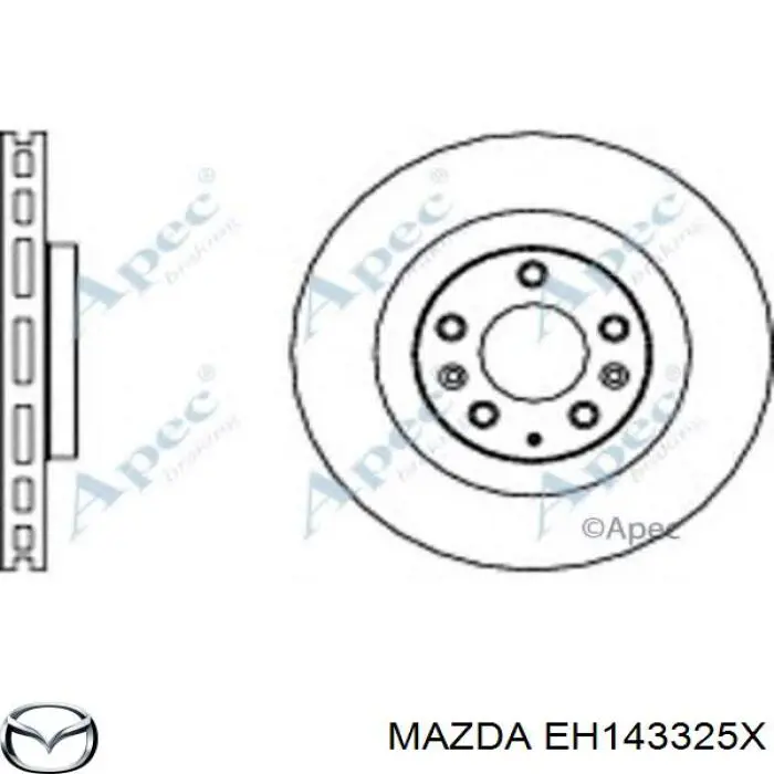 EH143325X Mazda freno de disco delantero