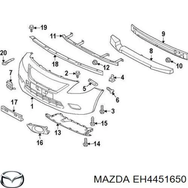  Faro antiniebla trasero derecho para Mazda CX-7 ER