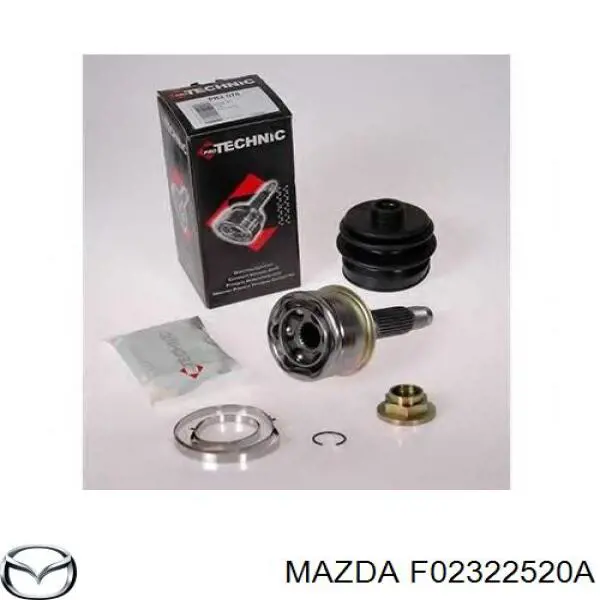 F02322520A Mazda junta homocinética interior delantera izquierda