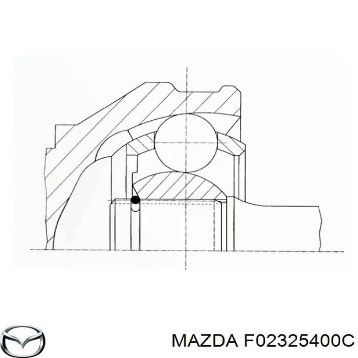 F02325400C Mazda junta homocinética exterior delantera