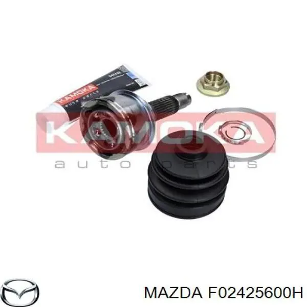 F02425600H Mazda árbol de transmisión delantero izquierdo