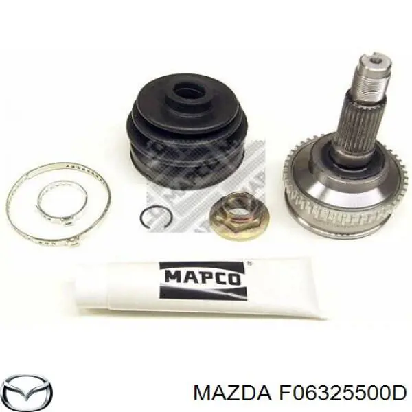 F06325500C Mazda árbol de transmisión delantero derecho