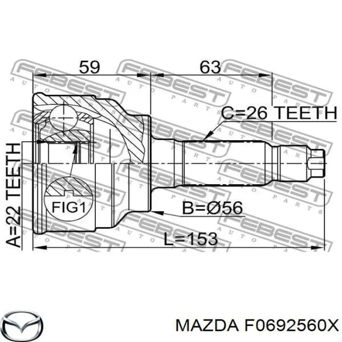 F0692560X Mazda 