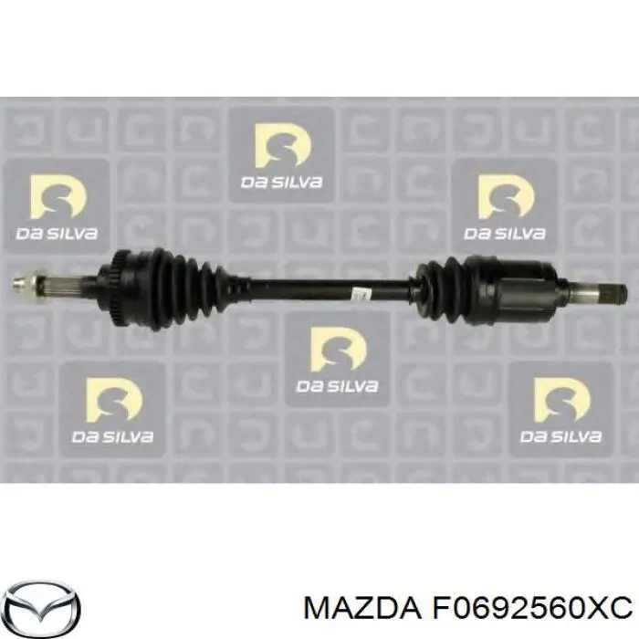 F0692560XC Mazda árbol de transmisión delantero izquierdo