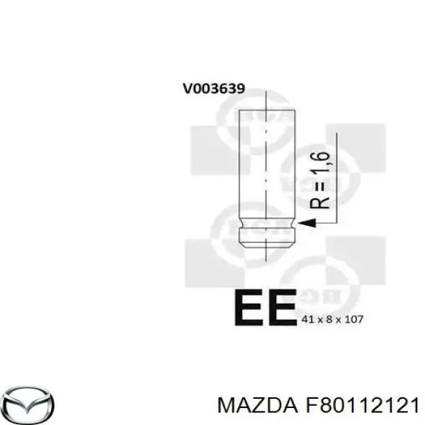  Válvula de escape para Mazda E SR2