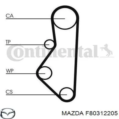 F80712205 Mazda correa distribucion