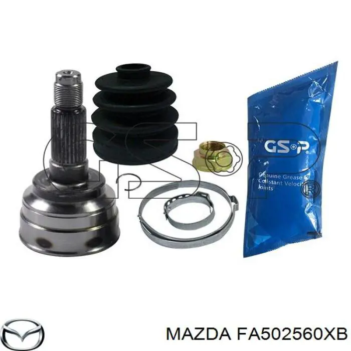 FA502560XB Mazda árbol de transmisión delantero izquierdo