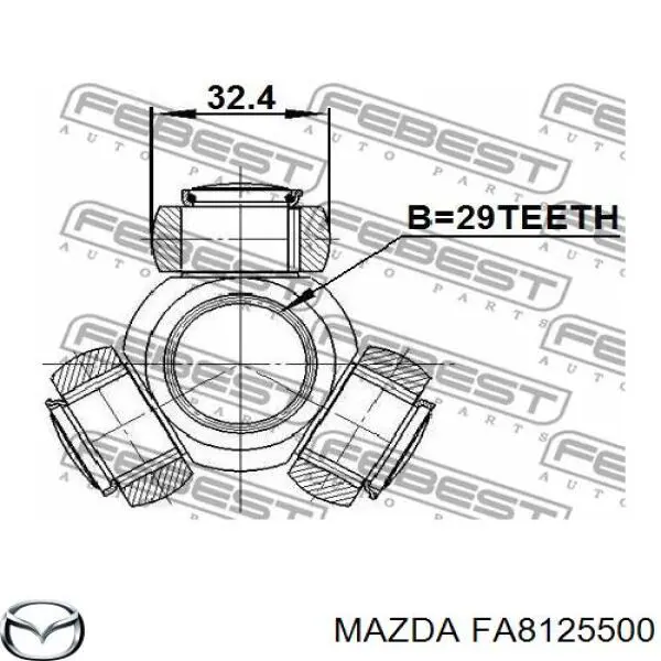 FA8125500 Mazda árbol de transmisión delantero derecho