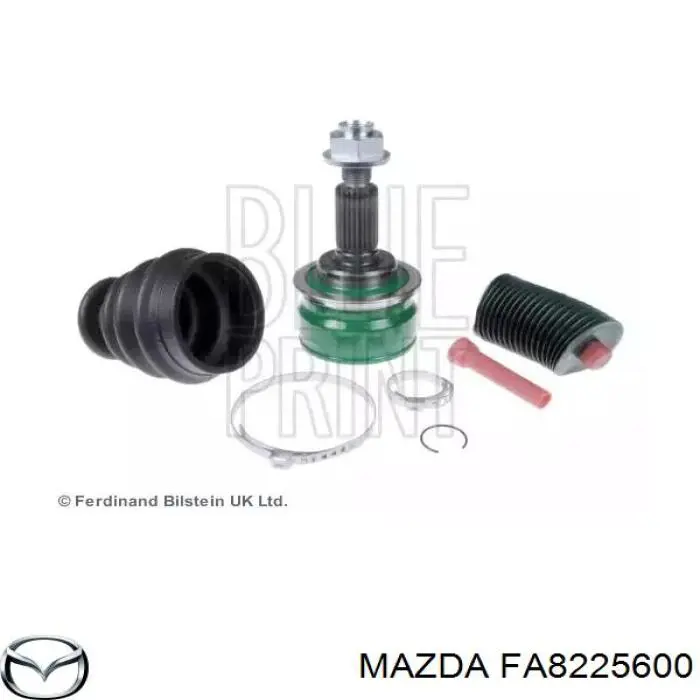  Árbol de transmisión delantero izquierdo para Mazda 2 DE