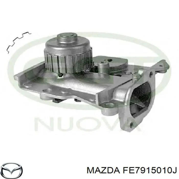 FE7915010J Mazda bomba de agua