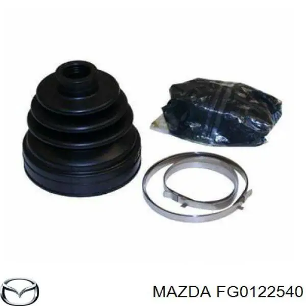 FG0122540 Mazda fuelle, árbol de transmisión delantero interior derecho