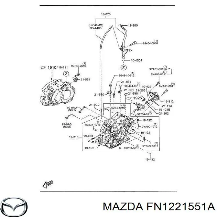  Sensor de velocidad para Mazda 6 GG