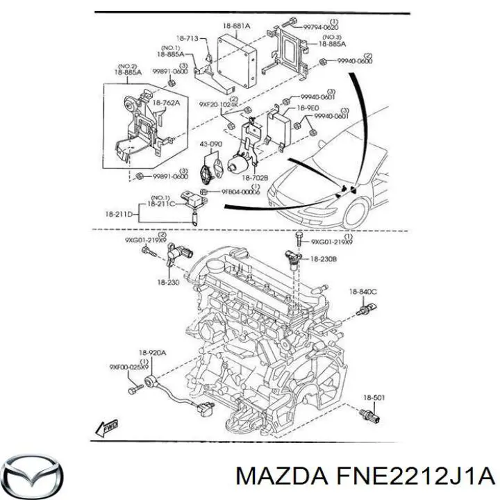  Sensor de presión de aceite de la caja de cambios para Mazda 5 CR