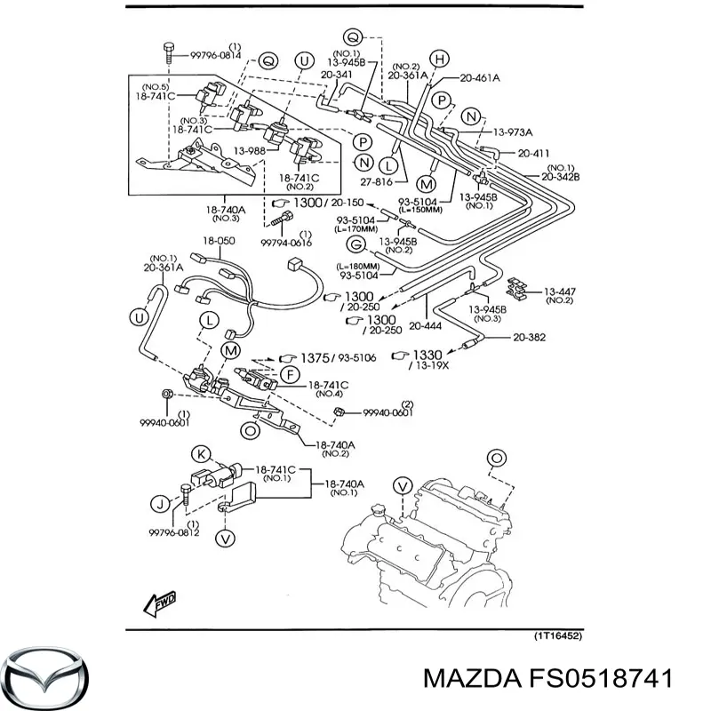  Válvula, AGR para Mazda 323 BJ