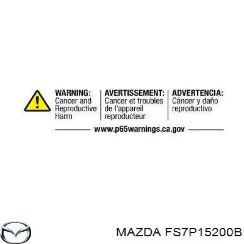 FS7P15200B Mazda radiador refrigeración del motor