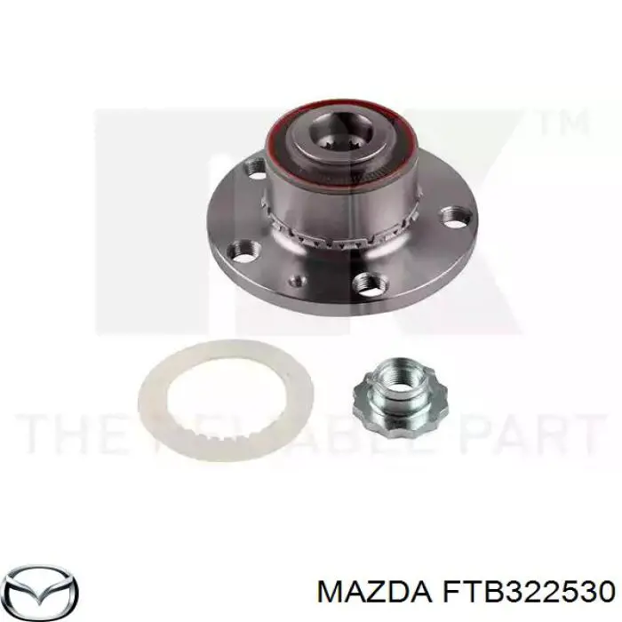 FTB322530 Mazda fuelle, árbol de transmisión delantero exterior