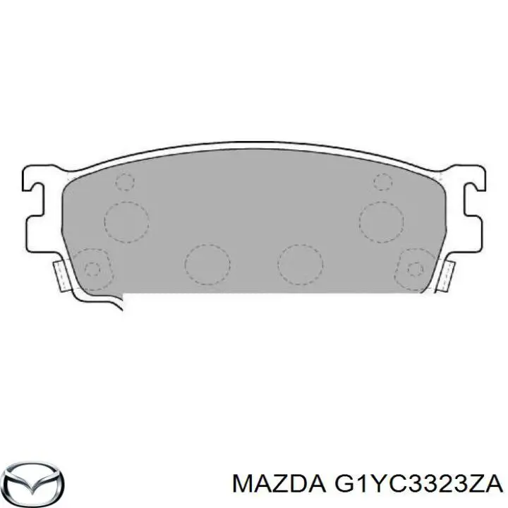 G1YC3323ZA Mazda pastillas de freno delanteras