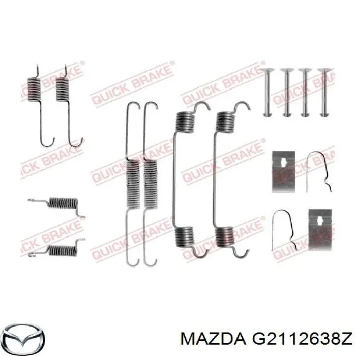 G2112638Z Mazda zapatas de frenos de tambor traseras