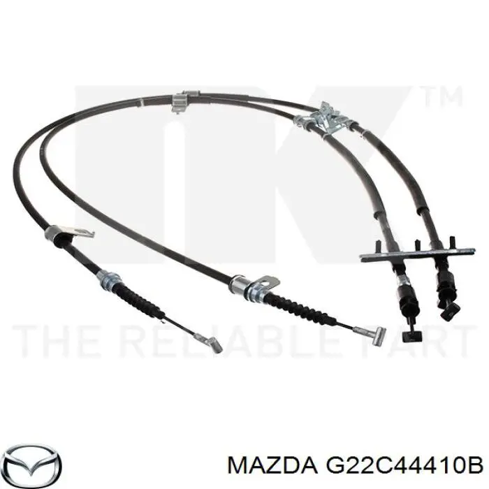 G22C44410B Mazda cable de freno de mano trasero derecho/izquierdo