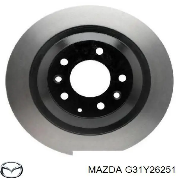 G31Y26251 Mazda disco de freno trasero