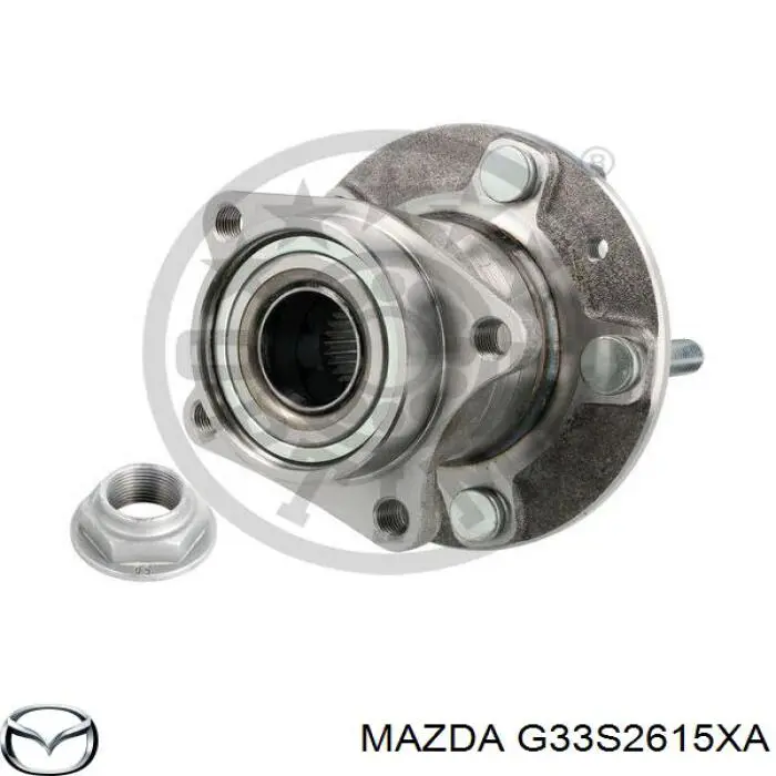 G33S2615XA Mazda cubo de rueda trasero