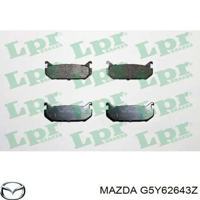 G5Y62643Z Mazda pastillas de freno traseras