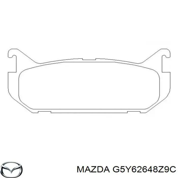 G5Y62648Z9C Mazda pastillas de freno traseras