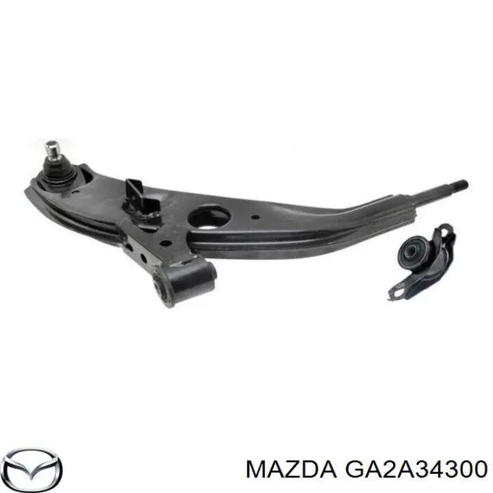 GA2A34300 Mazda barra oscilante, suspensión de ruedas delantera, inferior derecha