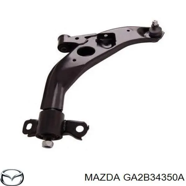 GA2B34350A Mazda barra oscilante, suspensión de ruedas delantera, inferior izquierda