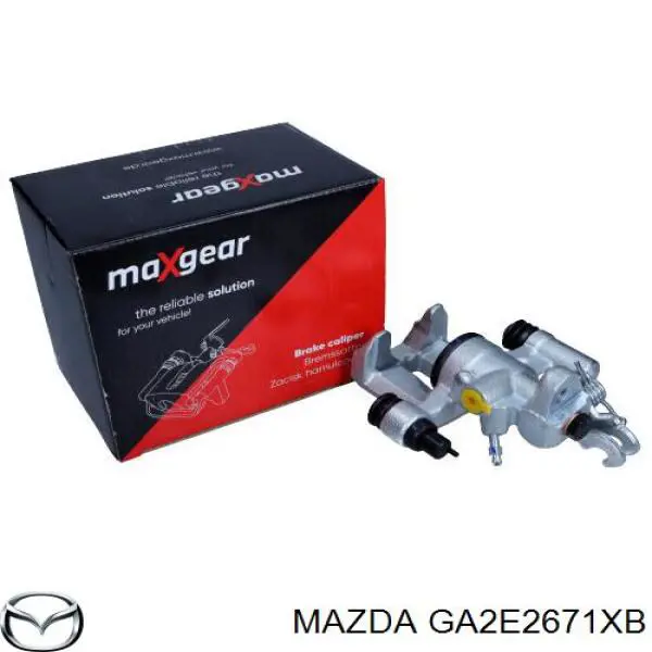 GA2E2671XB Mazda pinza de freno trasera izquierda