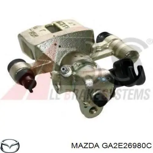 GA2E26980C Mazda pinza de freno trasero derecho