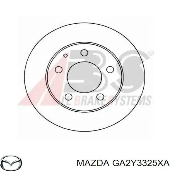 GA2Y3325XA Mazda freno de disco delantero