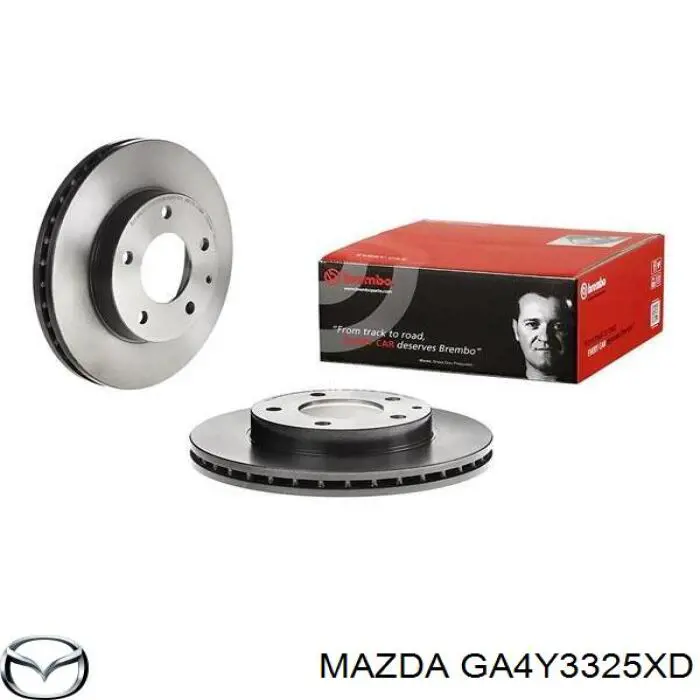 GA4Y3325XD Mazda freno de disco delantero