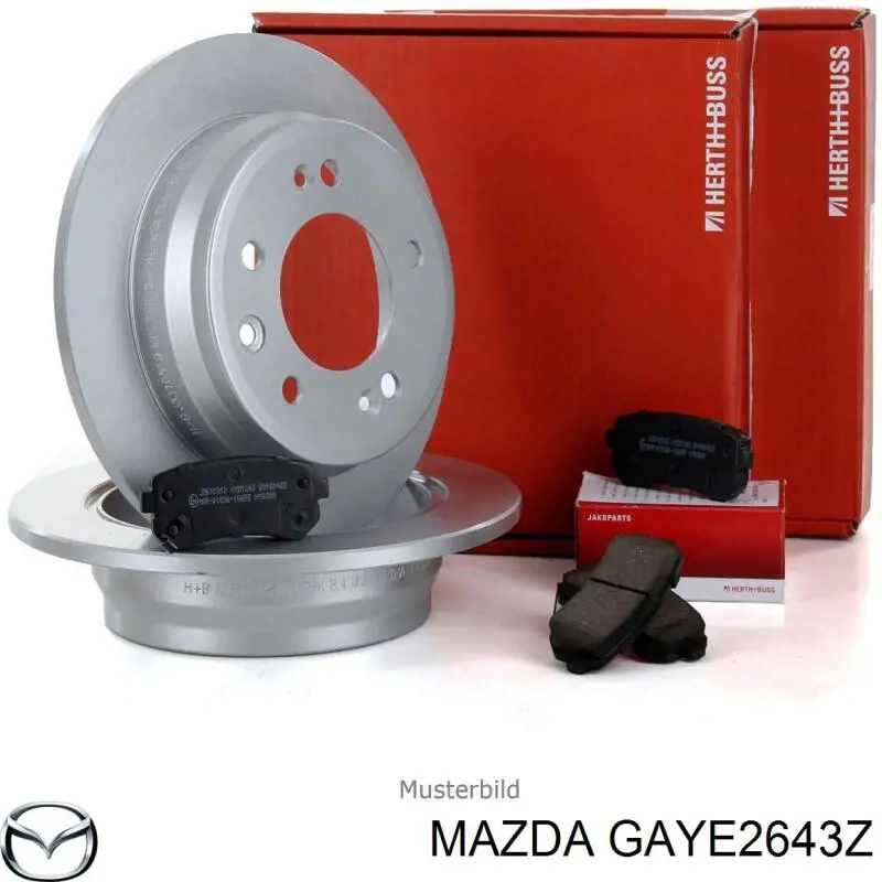 GAYE2643Z Mazda pastillas de freno delanteras