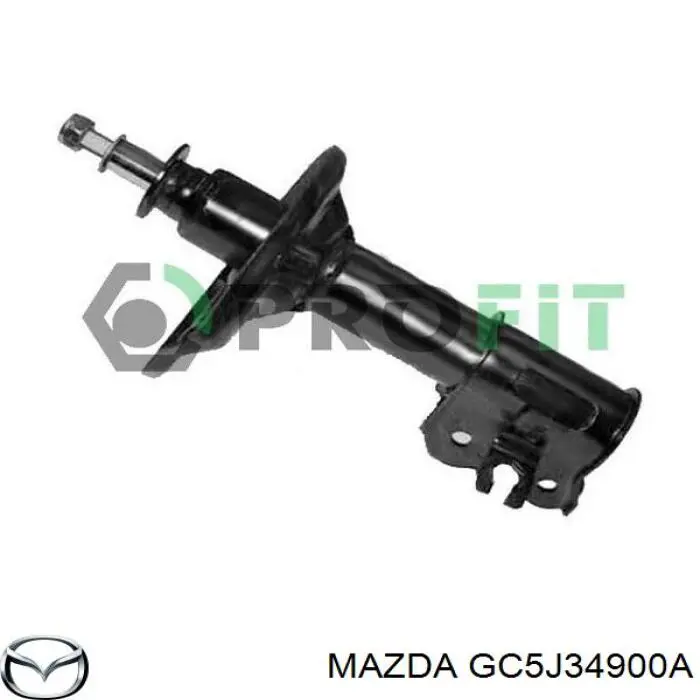 GC5J34900A Mazda amortiguador delantero derecho