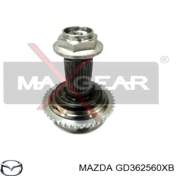 GD362560XB Mazda árbol de transmisión delantero izquierdo