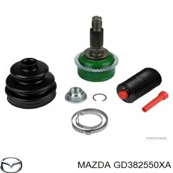 GD622550X Mazda árbol de transmisión trasero derecho